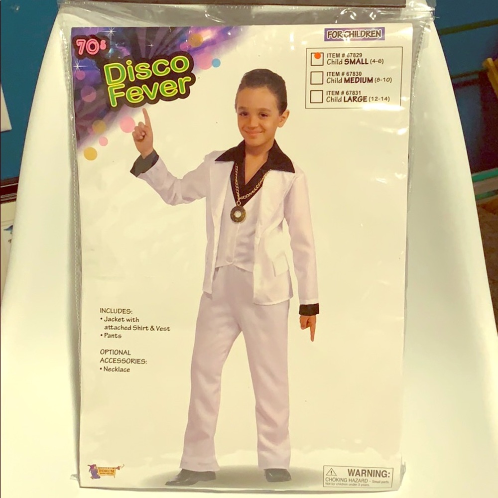 Boys’ 70’s Disco Fever costume